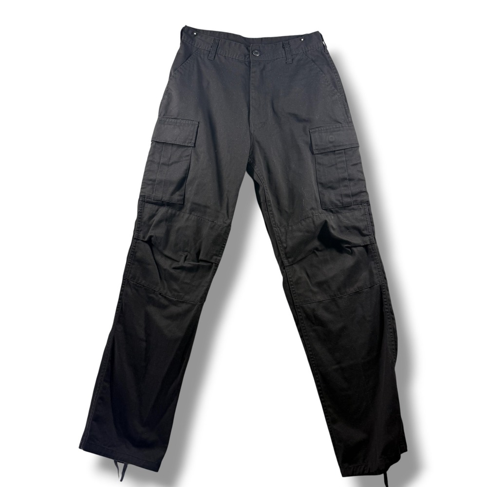 Black Military Cargo Pants Tactical Utility Trousers Small Regular 1227-0429-KP